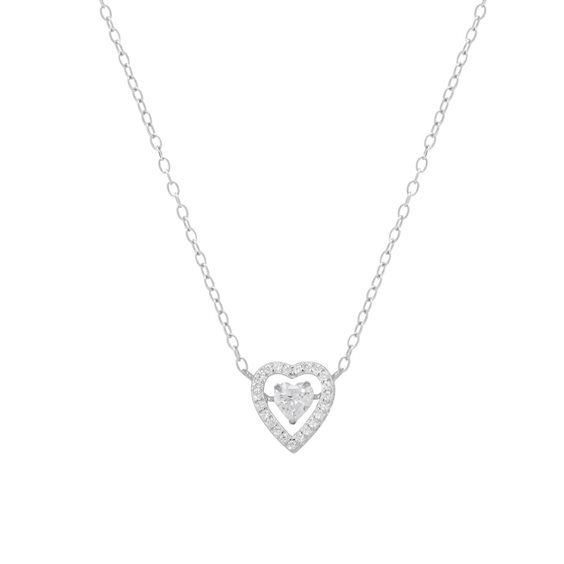 Collana Chi Mi Ama Gioielli Donna in Argento Zircone 130166 - 130166